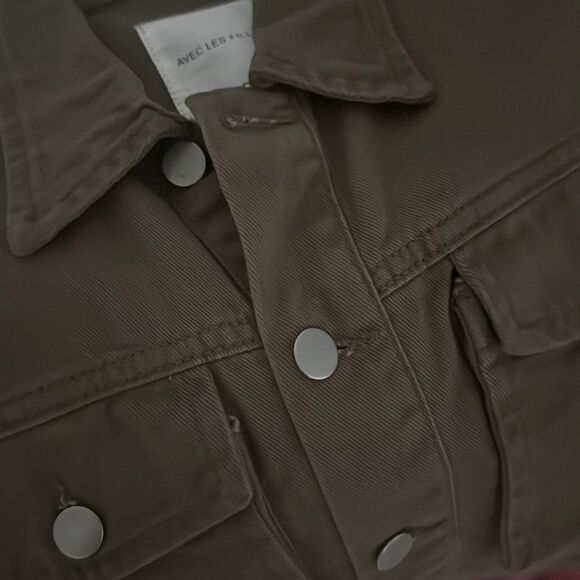 AVEC LES FILLES Denim Jacket sz Medium NWT - Picture 11 of 12